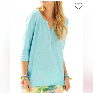 Lilly Pulitzer Henley Top - S